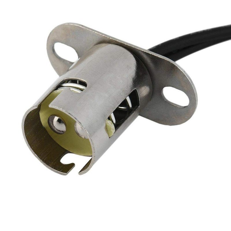 Bstenky 2PCS BAY15D 1157 LED Light Bulb Socket Holder with Wire Connector for Car Auto Truck - Image 2